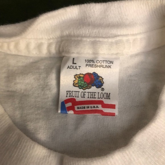 Vintage New Orleans French Quarter T-Shirt in Navy, White, & Gold; sz L - Picture 8 of 8